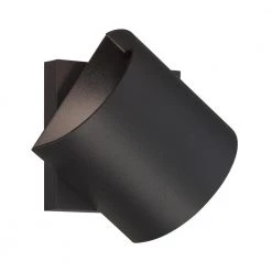 Revolve 2-Light Sand Black LED Outdoor Contemporary Light Sconce by George Kovacs