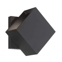 Revolve 2-Light Sand Black LED Outdoor Light Wall Sconce by George Kovacs