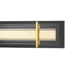 Midnight Gold 27.375 in. Sand Coal LED Vanity Light Bar with Honey Gold Highlights by George Kovacs -ETi Sales sand coal george kovacs vanity lighting p1513 707 l 4f 1000