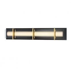 Midnight Gold 27.375 in. Sand Coal LED Vanity Light Bar with Honey Gold Highlights by George Kovacs