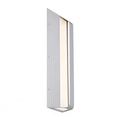 Launch 1-Light Sand Silver LED Outdoor Light Sconce by George Kovacs