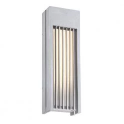 Midrise 1-Light Sand Silver LED Outdoor Light Sconce by George Kovacs
