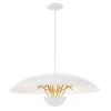 Sun Core 75-Watt Equivalence Integrated LED Sand White with Honey Gold Pendant by George Kovacs