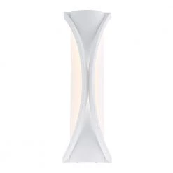 Roll Up 1-Light Sand White LED Outdoor Light Sconce by George Kovacs