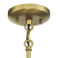 Scale 8-Watt 5-Light Integrated LED Soft Brass Chandelier with Etched White Glass Shade by George Kovacs -ETi Sales soft brass george kovacs chandeliers p1465 695 l 4f 1000