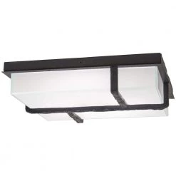 Sirato 100-Watt Equivalence Spanish Iron Integrated LED Flush Mount by George Kovacs