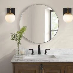 Alluria 1-Light Weathered Black with Autumn Gold Accents Sconce by George Kovacs -ETi Sales weathered black with autumn gold accents george kovacs vanity lighting p1350 618 1d 1000