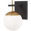 Alluria 1-Light Weathered Black with Autumn Gold Accents Sconce by George Kovacs