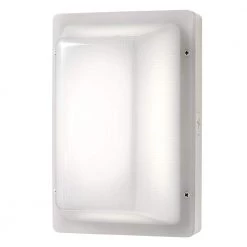 9 in. Rectangular Marine White LED Outdoor Bulkhead Light with Color Preference & Lumen Boost by ETi