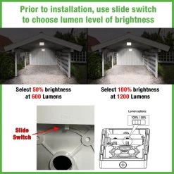 9 in. Rectangular Marine White LED Outdoor Bulkhead Light with Color Preference & Lumen Boost by ETi -ETi Sales white eti bulkhead lights 504091120 66 1000
