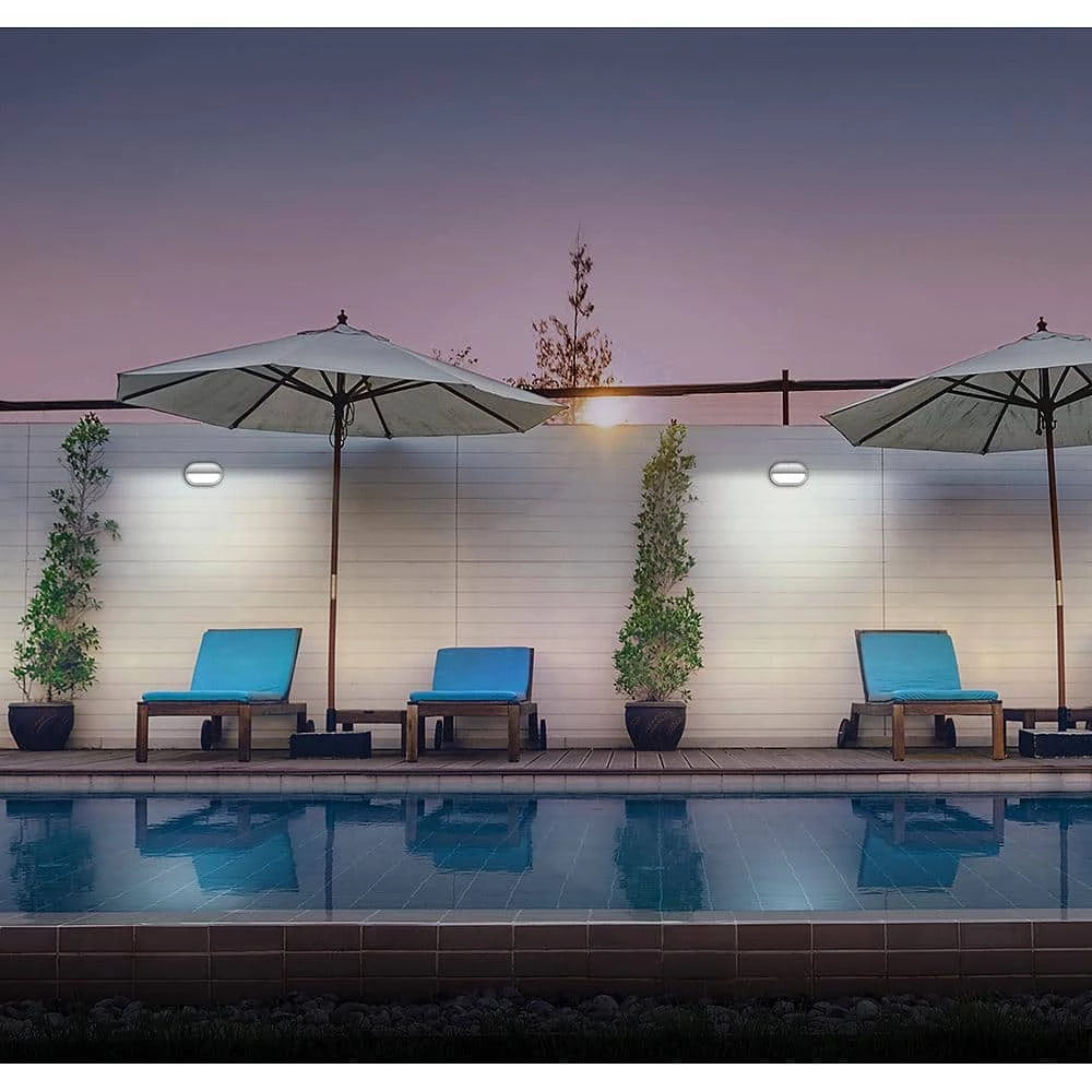 Shorebreaker 10 in. White Half Guard Accessory for Oval Outdoor Bulkhead Light Models 50402111 and 50404111 by ETi 5 Shorebreaker 10 in. White Half Guard Accessory for Oval Outdoor Bulkhead Light Models 50402111 and 50404111 by ETi - Image 5