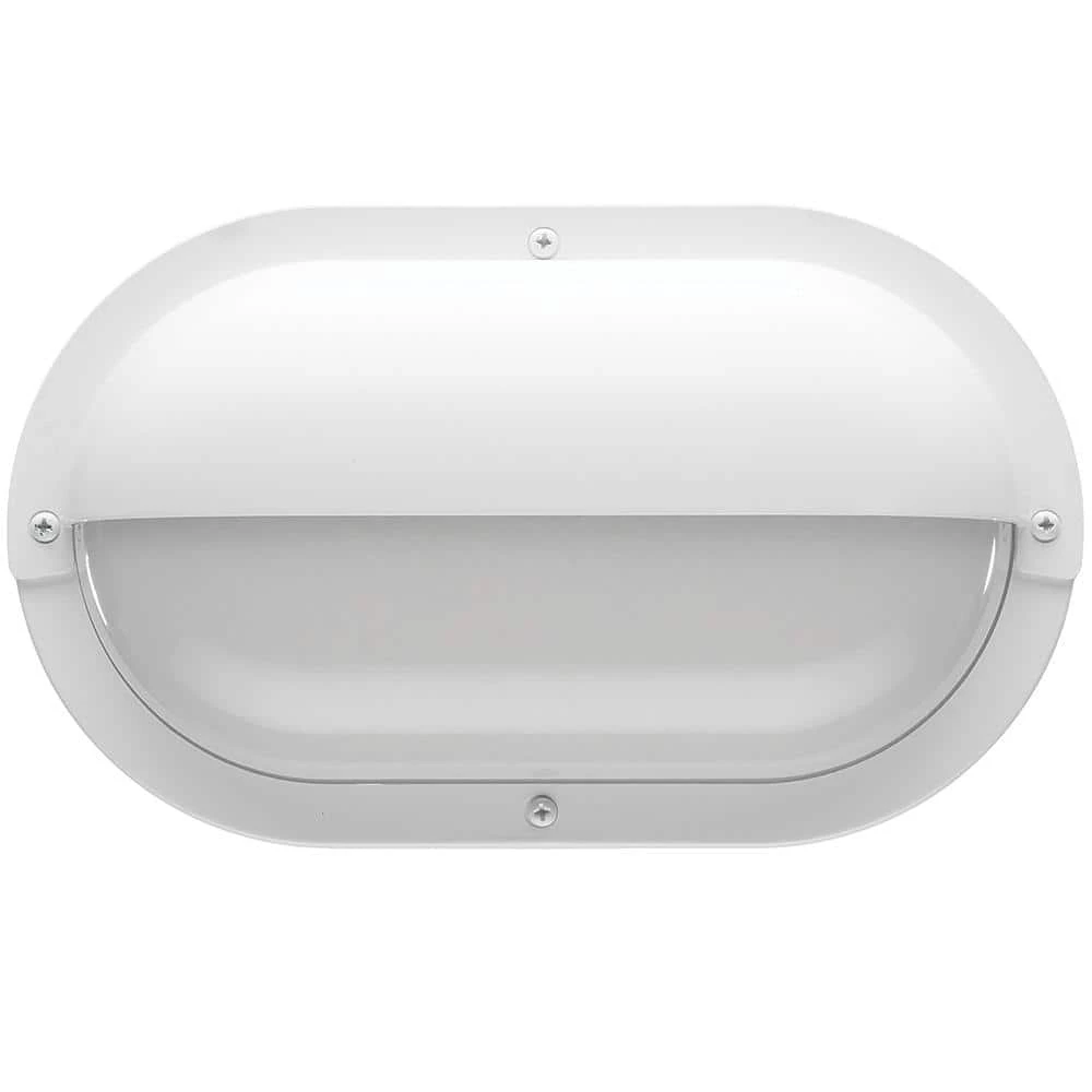 Shorebreaker 10 in. White Half Guard Accessory for Oval Outdoor Bulkhead Light Models 50402111 and 50404111 by ETi 3 Shorebreaker 10 in. White Half Guard Accessory for Oval Outdoor Bulkhead Light Models 50402111 and 50404111 by ETi - Image 3