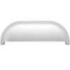 Shorebreaker 10 in. White Half Guard Accessory for Oval Outdoor Bulkhead Light Models 50402111 and 50404111 by ETi