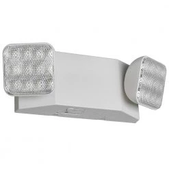 60-Watt Equivalent 2-Head White 2.4-Watt 249 Lumens Linear Integrated LED Emergency Light 6500K Daylight by ETi -ETi Sales white eti emergency exit lights 55501101 a0 1000