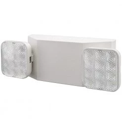 60-Watt Equivalent 2-Head White 2.4-Watt 249 Lumens Linear Integrated LED Emergency Light 6500K Daylight by ETi -ETi Sales white eti emergency exit lights 55501101 c3 1000