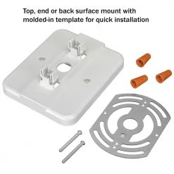 60-Watt Equivalent Integrated LED White with Green Letters Emergency Light Exit Sign Combo Battery Backup 6500K by ETi -ETi Sales white eti emergency exit lights 55502102 44 1000