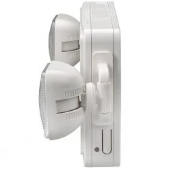 60-Watt Equivalent Integrated LED White with Green Letters Emergency Light Exit Sign Combo Battery Backup 6500K by ETi -ETi Sales white eti emergency exit lights 55502102 c3 1000