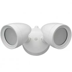 ETi Sales 27 2-Head Dusk to Dawn White Outdoor Integrated LED Security Flood Light 1200 Lumens 4000K Bright White by ETi