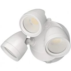 3-Head White Outdoor Integrated LED Security Flood Light 1800 to 3600 Lumen Boost Dusk-to-Dawn Photocell 4000K by ETi -ETi Sales white eti flood lights 51403142 fa 1000