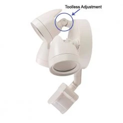 3-Head White Motion Activated Outdoor Integrated LED Flood Light Security Light 1800 to 3600 Lumen Boost (4-Pack) by ETi -ETi Sales white eti flood lights 514032120 4pk 1f 1000