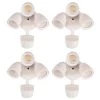 3-Head White Motion Activated Outdoor Integrated LED Flood Light Security Light 1800 to 3600 Lumen Boost (4-Pack) by ETi