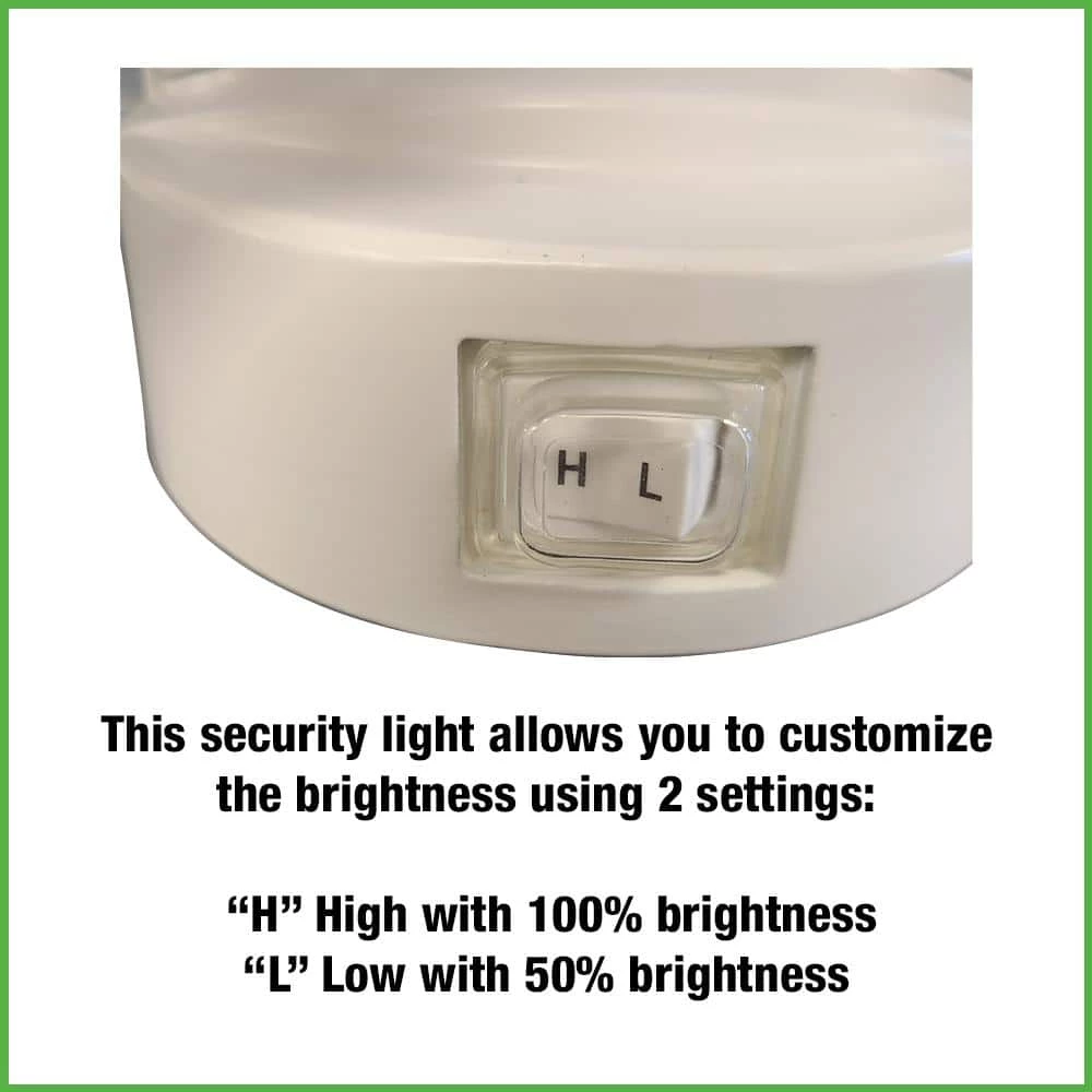 2-Head White Outdoor Integrated LED Flood Light Security 1200 to 2400 Lumen Boost Dusk-to-Dawn 4000K (4-Pack) by ETi 5 2-Head White Outdoor Integrated LED Flood Light Security 1200 to 2400 Lumen Boost Dusk-to-Dawn 4000K (4-Pack) by ETi - Image 5