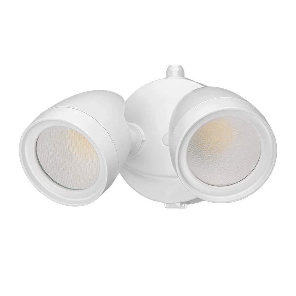 2-Head White Outdoor Integrated LED Flood Light Security 1200 to 2400 Lumen Boost Dusk-to-Dawn 4000K (4-Pack) by ETi 3 2-Head White Outdoor Integrated LED Flood Light Security 1200 to 2400 Lumen Boost Dusk-to-Dawn 4000K (4-Pack) by ETi - Image 3