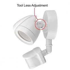 2-Head White Motion Activated Outdoor Integrated LED Security Flood Light 1200 to 2400 Lumens Boost 3 CCT (4-Pack) by ETi -ETi Sales white eti flood lights 51406112 4pk 1d 1000