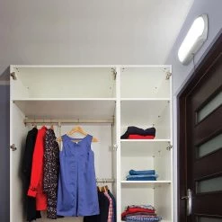 18 in. LED Flush Mount Closet Light with Pull Chain 1200 Lumens 4000K Bright White 16-Watt ENERGY STAR by ETi -ETi Sales white eti flush mount lights 53603142 c3 1000