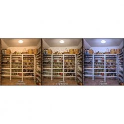 12 in. Color Selectable LED Low Profile Flush Mount Ceiling Light 1000 Lumens 120-277V Dimmable (4-Pack) by ETi -ETi Sales white eti flush mount lights 54436511 4pk 4f 1000