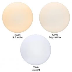 12 in. Step Dimming Motion Sensor Low Profile Color Selectable LED Flush Mount Ceiling Light 1000 Lumens Multi-Volt by ETi -ETi Sales white eti flush mount lights 54436511 i 40 1000