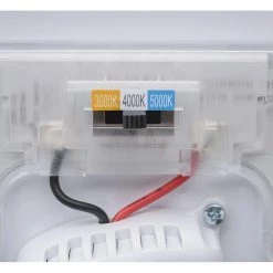 12 in. Step Dimming Motion Sensor Low Profile Color Selectable LED Flush Mount Ceiling Light 1000 Lumens Multi-Volt by ETi -ETi Sales white eti flush mount lights 54436511 i c3 1000