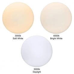 16 in. Step Dimming Motion Sensor Low Profile Color Selectable LED Flush Mount Ceiling Light 1600 Lumens Multi-Volt by ETi 13 16 in. Step Dimming Motion Sensor Low Profile Color Selectable LED Flush Mount Ceiling Light 1600 Lumens Multi-Volt by ETi -ETi Sales white eti flush mount lights 54437511 i 1d 1000