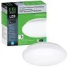 16 in. Step Dimming Motion Sensor Low Profile Color Selectable LED Flush Mount Ceiling Light 1600 Lumens Multi-Volt by ETi