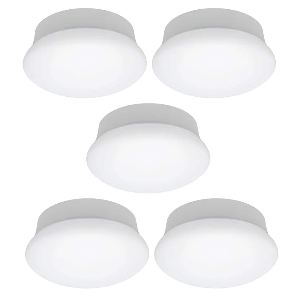 Spin Light 7 in. Closet Light LED Flush Mount Ceiling Light Laundry Room Stairway Lighting Hallway Light (5-Pack) by ETi 1 Spin Light 7 in. Closet Light LED Flush Mount Ceiling Light Laundry Room Stairway Lighting Hallway Light (5-Pack) by ETi