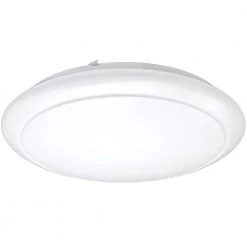 24 in. White Round LED Flush Mount Ceiling Light Kitchen Laundry Garage Light 2900 Lumens 4000K Bright White Dimmable by ETi -ETi Sales white eti flush mount lights 54614242 40 1000