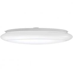 24 in. White Round LED Flush Mount Ceiling Light Kitchen Laundry Garage Light 2900 Lumens 4000K Bright White Dimmable by ETi -ETi Sales white eti flush mount lights 54614242 a0 1000