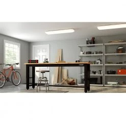 49 in x 10 in Rectangular Light Fixture LED Flush Mount 3000 Lumens Acrylic Lens Kitchen Light Laundry Room Light by ETi -ETi Sales white eti flush mount lights 54647142 40 1000