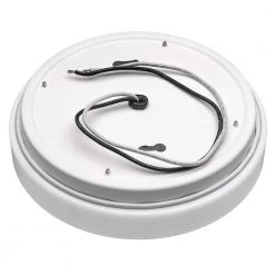 Low Profile 7 in. Round LED Flush Mount Ceiling Light Fixture Modern Lens 810 Lumens 4000K (4-Pack) by ETi -ETi Sales white eti flush mount lights 54663142 4pk 40 1000