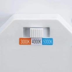 11 in. White Beveled Edge Color Changing Selectable LED Flush Mount with Night Light Feature Ceiling Light (4-Pack) by ETi -ETi Sales white eti flush mount lights 56572113 4pk c3 1000