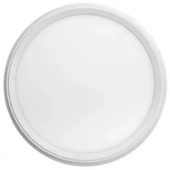 11 in. White Beveled Edge Color Changing Selectable LED Flush Mount with Night Light Feature Ceiling Light (4-Pack) by ETi -ETi Sales white eti flush mount lights 56572113 4pk fa 1000