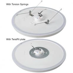 13 in. White Decorative Curved Beveled Edge Selectable CCT LED Flush Mount with Night Light Feature 1350 Lumen (4-Pack) by ETi -ETi Sales white eti flush mount lights 56576111 4pk 4f 1000