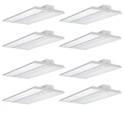 2 ft. 400-Watt Equivalent 138-Watt Integrated LED Dimmable White Linear High Bay Light, 5000K 18000 Lumens (8-Pack) by ETi