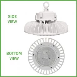 10 in. Round 250-Watt Equivalent Integrated LED White High Bay Light 17,600 Lumens 5000K Wet Rated (8-Pack) by ETi -ETi Sales white eti high bay lights 63802161 8pk 40 1000