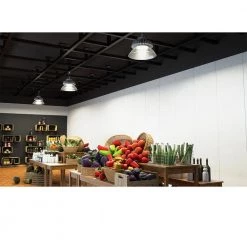 10 in. Round 250-Watt Equivalent Integrated LED White High Bay Light 17,600 Lumens 5000K Wet Rated (8-Pack) by ETi -ETi Sales white eti high bay lights 63802161 8pk 44 1000