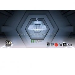 10 in. Round 250-Watt Equivalent Integrated LED White High Bay Light 17,600 Lumens 5000K Wet Rated (8-Pack) by ETi -ETi Sales white eti high bay lights 63802161 8pk fa 1000