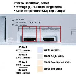 1 ft. x 4 ft. 4375 Lumens Adjustable Color Temperatures Integrated LED Panel Light 120-Volt to 277-Volt by ETi -ETi Sales white eti led panel lights 64214101 1d 1000