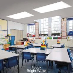 4 ft. x 2 ft. 3000K 3500K 4000K 5000K Max 6250 Lumens Integrated LED Panel Light 120-277V Drop Ceiling Light (12-Pack) by ETi -ETi Sales white eti led panel lights 64224302 12pk 1f 1000