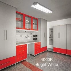 4 ft. 12-Watt Linear LED Light Bulb Tube T8 Power Either End Integral Driver 1800 Lumens 4000K Bright White by ETi -ETi Sales white eti led tube lights 64101141 4f 1000