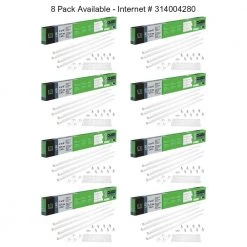 48-Watt 4 ft. Linear LED Tube Light Bulb Retrofit Conversion Kit Replaces 8 ft. T8 T12 Fluorescent Bulb 7200 Lumen 5000K by ETi 17 48-Watt 4 ft. Linear LED Tube Light Bulb Retrofit Conversion Kit Replaces 8 ft. T8 T12 Fluorescent Bulb 7200 Lumen 5000K by ETi -ETi Sales white eti led tube lights 64101162 44 1000